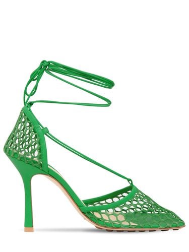 Mm Stretch Mesh & Leather Pumps - BOTTEGA VENETA - Modalova