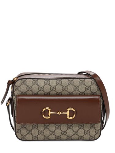 Horsebit Gg Supreme Shoulder Bag - GUCCI - Modalova