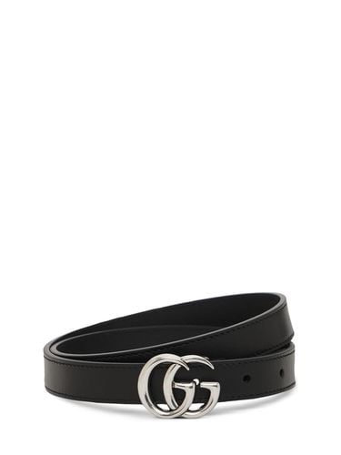 Cm Gg Marmont Leather Belt - GUCCI - Modalova