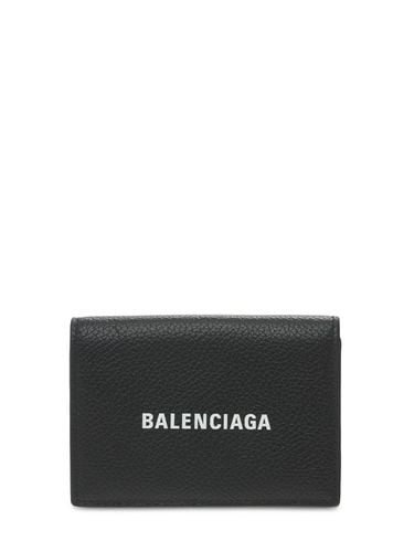 Logo Leather Wallet - BALENCIAGA - Modalova