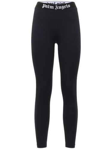 Classic Logo Jersey Leggings - PALM ANGELS - Modalova