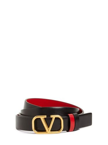 Cm Reversible V Logo Leather Belt - VALENTINO GARAVANI - Modalova