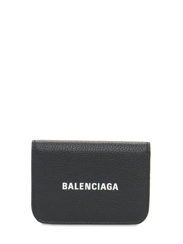 Logo Leather Card Holder - BALENCIAGA - Modalova