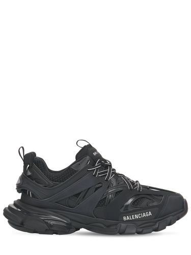 Mm Track Faux Leather & Mesh Sneakers - BALENCIAGA - Modalova