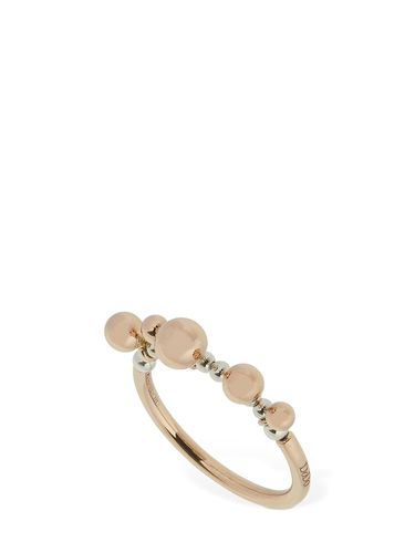 Kt Rose Gold Bollicine Thin Ring - DODO - Modalova