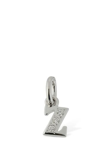 Kt White Gold Z Charm W/ Diamonds - DODO - Modalova