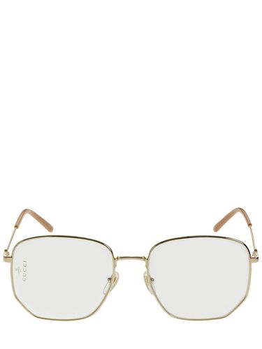 Gg0396s Squared Metal Eyeglasses - GUCCI - Modalova