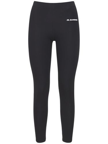 Logo Stretch Technical Jersey Leggings - JIL SANDER - Modalova