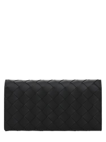 Intrecciato Leather Long Wallet - BOTTEGA VENETA - Modalova