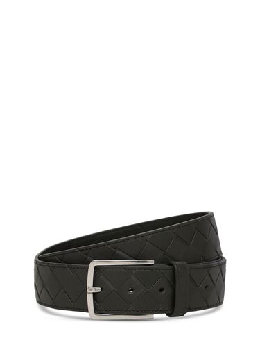 Cm New Intreccio Buckle Leather Belt - BOTTEGA VENETA - Modalova