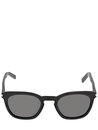 Sl 28 Slim Round Acetate Sunglasses - SAINT LAURENT - Modalova