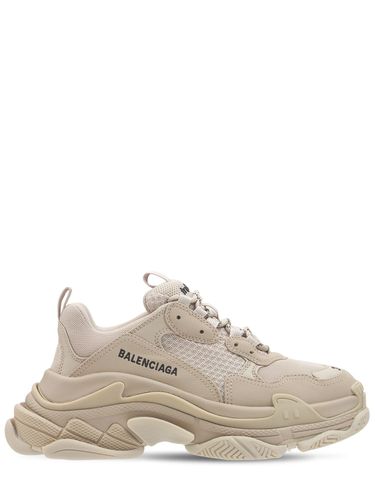 Mm Triple S Faux Leather Sneakers - BALENCIAGA - Modalova