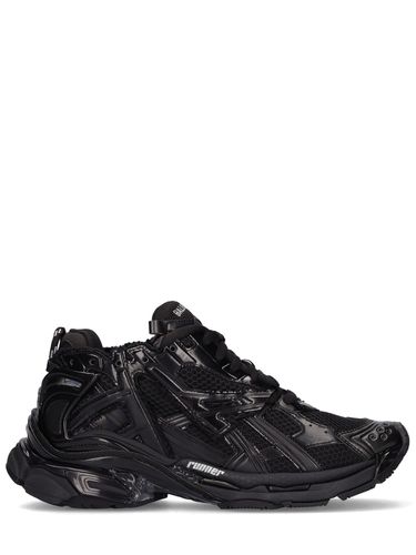 Mm Runner Faux Leather Sneakers - BALENCIAGA - Modalova