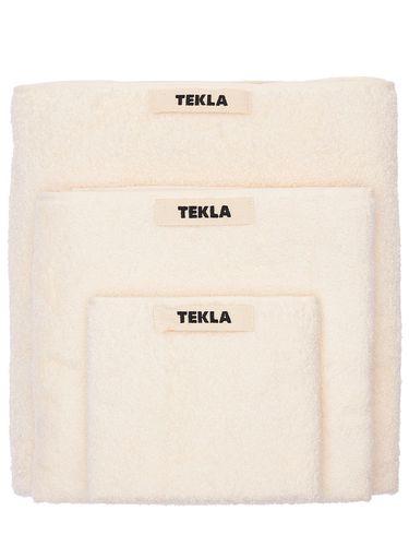 Set Of 3 Organic Cotton Towels - TEKLA - Modalova