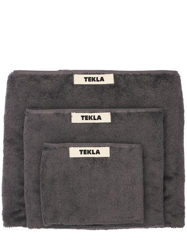 Set Of 3 Organic Cotton Towels - TEKLA - Modalova