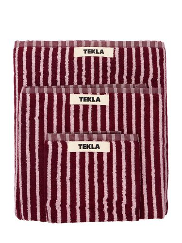 Set Of 3 Organic Cotton Towels - TEKLA - Modalova