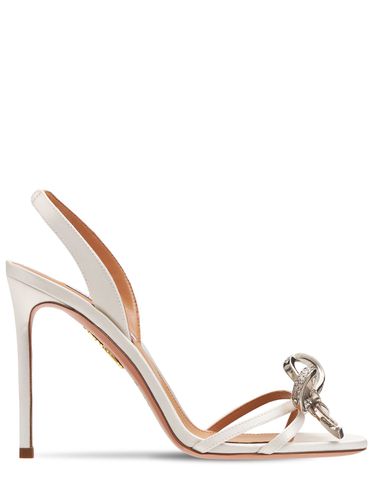 Mm Babe Satin Slingback Sandals - AQUAZZURA - Modalova