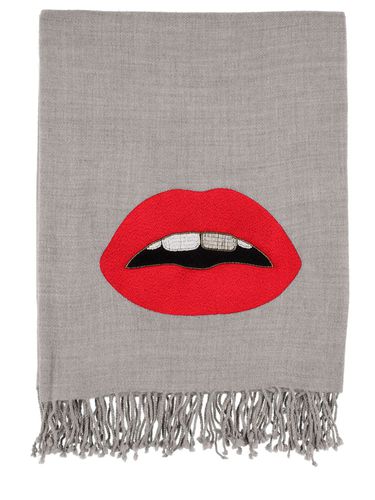 Coperta Lips In Cammello E Lana - JONATHAN ADLER - Modalova