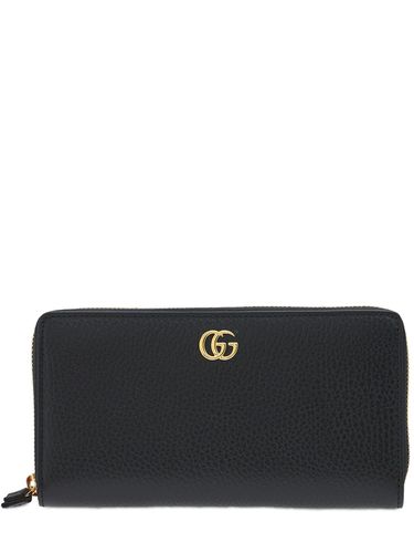 Leather Zip Around Wallet - GUCCI - Modalova