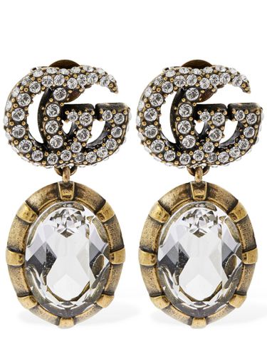 Gg Marmont Embellished Earrings - GUCCI - Modalova