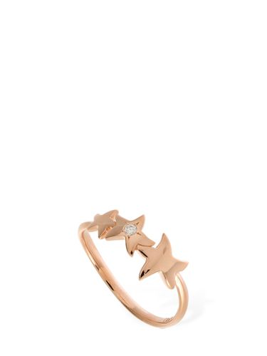 Stellina 9kt Gold & Diamond Thin Ring - DODO - Modalova