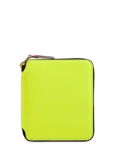 Super Fluo Leather Wallet - COMME DES GARÇONS WALLET - Modalova