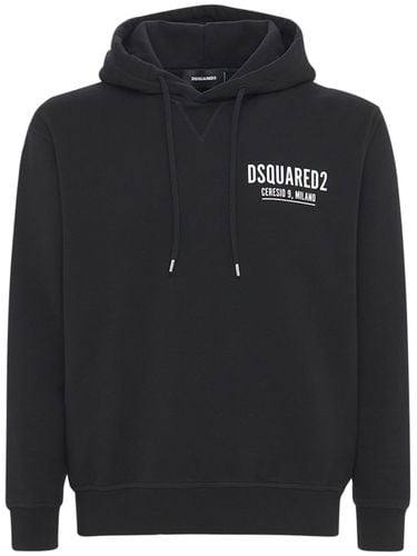 Sudadera De Algodón Jersey Con Estampado - DSQUARED2 - Modalova