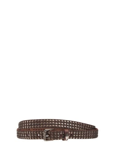 Cm 3.000 Studs Leather Belt - HTC LOS ANGELES - Modalova