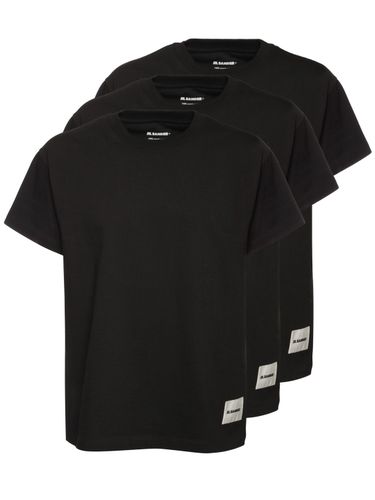 Pack Of 3 Plus Cotton T-shirts - JIL SANDER - Modalova