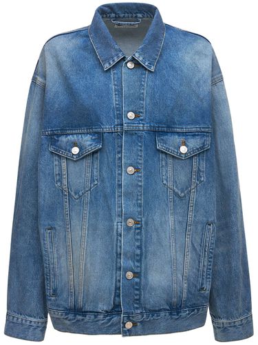 Chaqueta Large Fit De Denim Japonés De Algodón - BALENCIAGA - Modalova