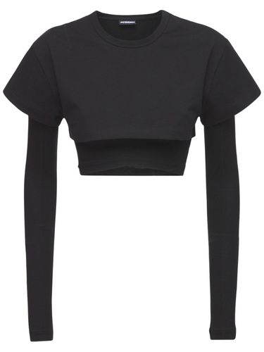 Le Double Lyocell Jersey T-shirt - JACQUEMUS - Modalova