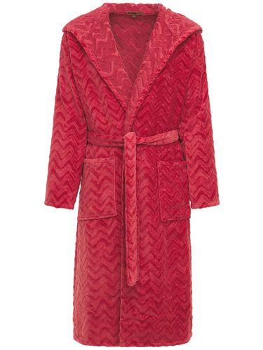 Rex Hooded Cotton Bathrobe - MISSONI HOME - Modalova