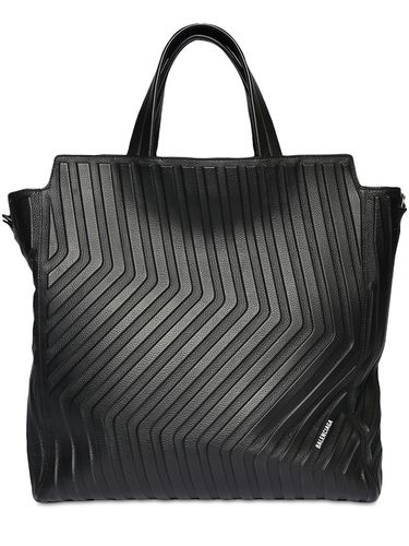 Medium North-south Leather Tote Bag - BALENCIAGA - Modalova