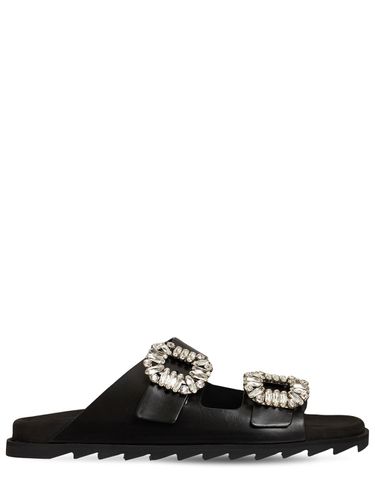 Mm Slidy Viv Leather Sandals - ROGER VIVIER - Modalova