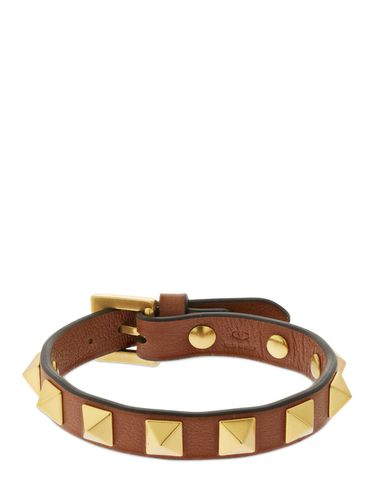 Gürtelarmband Aus Leder "rockstud" - VALENTINO GARAVANI - Modalova