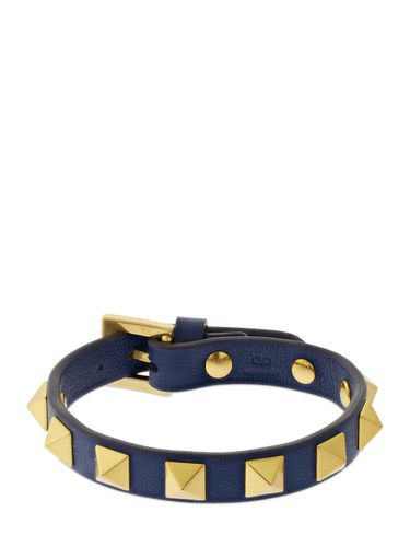 Rockstud Leather Belt Bracelet - VALENTINO GARAVANI - Modalova