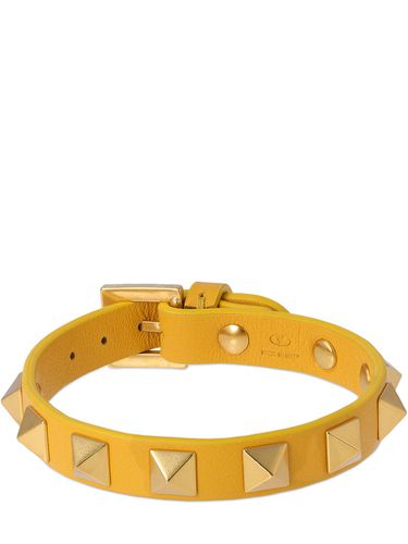 Rockstud Leather Belt Bracelet - VALENTINO GARAVANI - Modalova