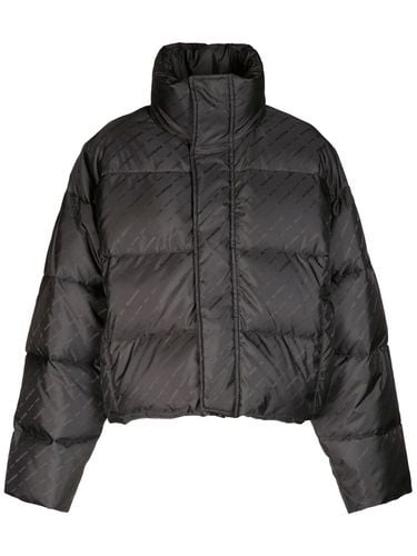 Jacke Aus Nylon Mit Jacquard-logo - BALENCIAGA - Modalova