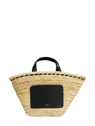 Zoe Raffia & Leather Top Handle Bag - A.P.C. - Modalova