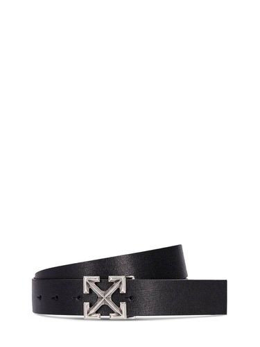 Cm Arrow Leather Belt - OFF-WHITE - Modalova