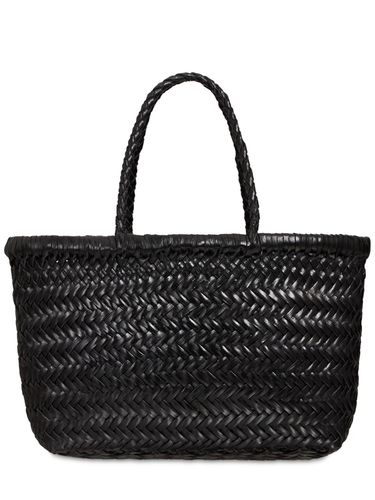 Mini Flat Gora Leather Basket Bag - DRAGON DIFFUSION - Modalova