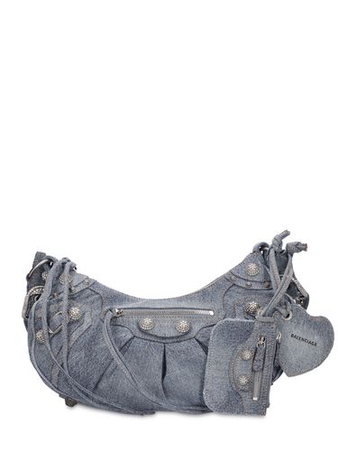 Small Le Cagole Denim Bag - BALENCIAGA - Modalova