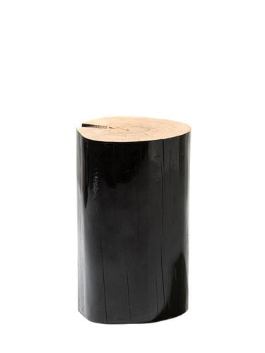 Medium Log Lacquered Stool - GERVASONI - Modalova