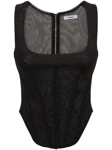 Campbell Stretch Mesh Corset Top - MIAOU - Modalova