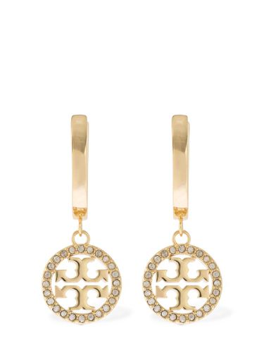 Pendientes De Aro Con Pavé - TORY BURCH - Modalova