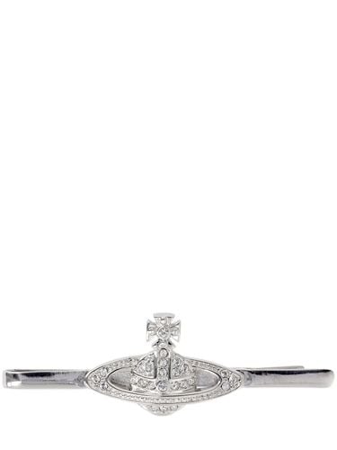 Mini Bas Relief Crystal Tie Clip - VIVIENNE WESTWOOD - Modalova