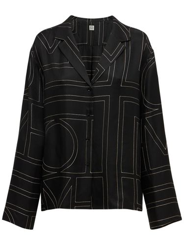 Embroidered Silk Shirt - TOTEME - Modalova