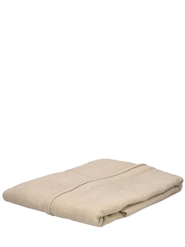 Crushed Heavy Linen Bed Cover - ONCE MILANO - Modalova