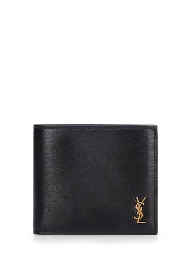 Monogram Leather Wallet W/ Coin Purse - SAINT LAURENT - Modalova