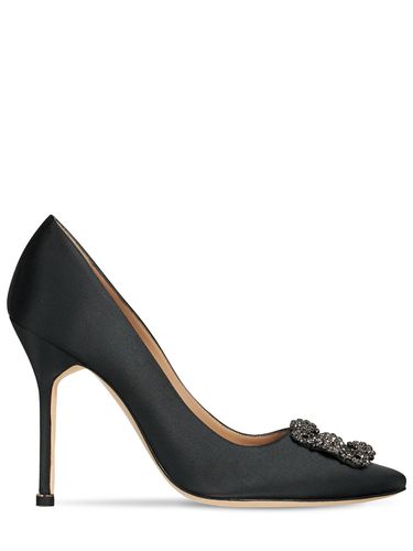 Mm Hohe Pumps Aus Spitze Und Satin „hangisi“ - MANOLO BLAHNIK - Modalova